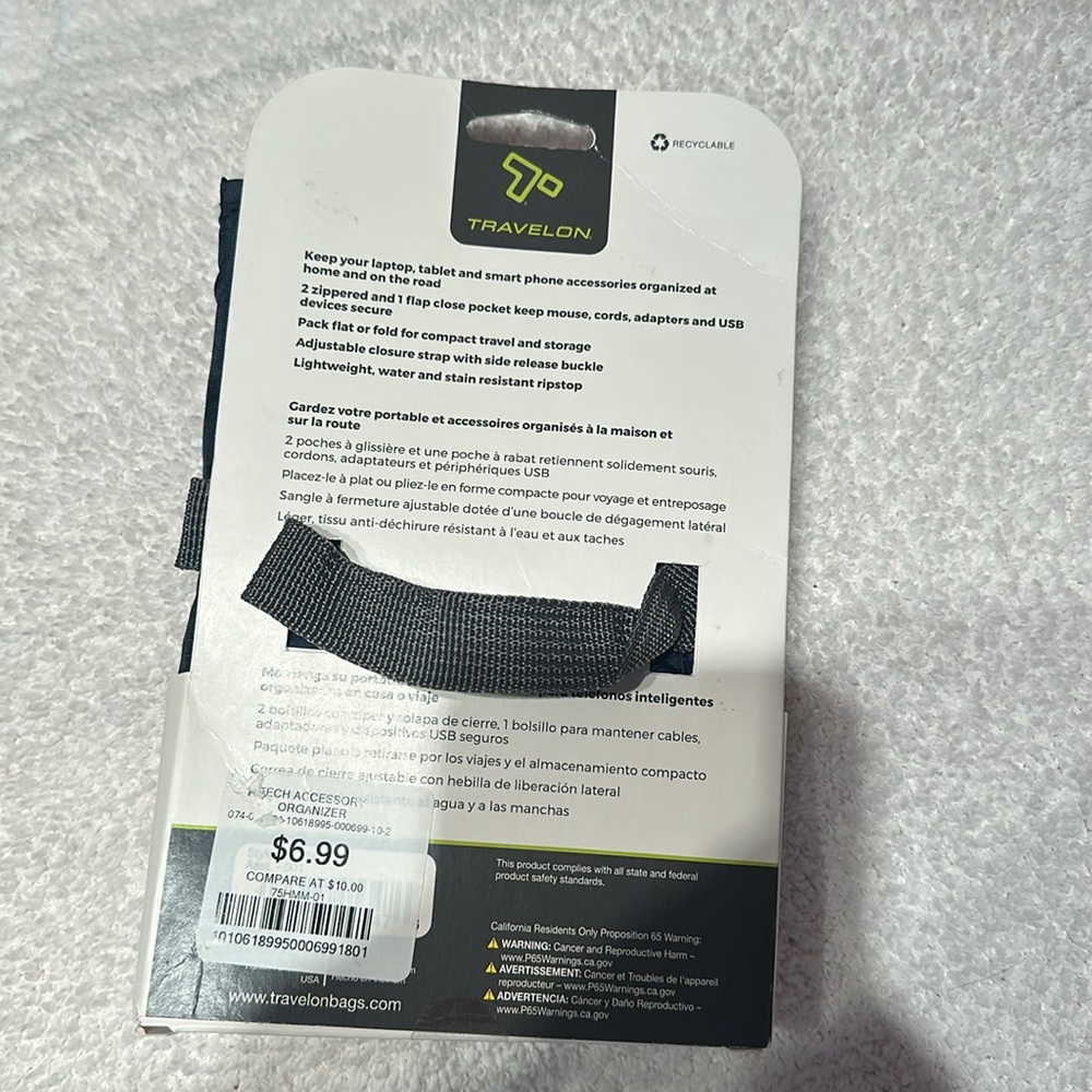 NWT tech accessories organizer travelon - Picture 3 of 3